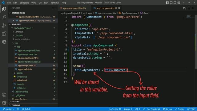 114. Assignment (Two-way Binding) - Get input field value on button click смотреть онлайн