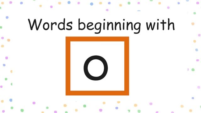 'o' Words, jolly phonics group 3 смотреть онлайн