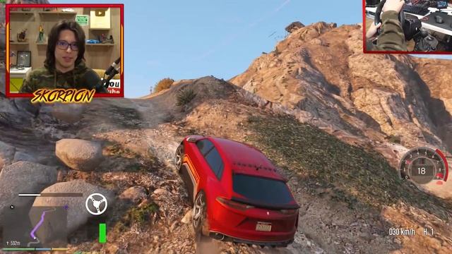 TENTANDO JOGAR GTA 5 SEM BATER COM VOLANTE POR 24 HORAS!! смотреть онлайн