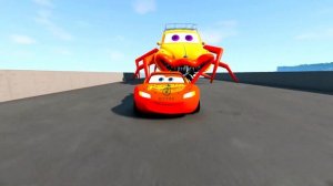 Coffin Dance Song Cover (Gigantic Luigi Spider,Giant SpongeBob Eater) Feat Lightning Mcqueen Eater