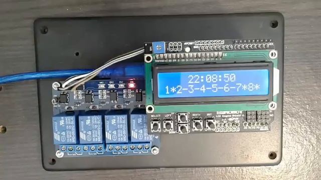 Arduino Timer Relay with RTC & LCD Keypad Shield смотреть онлайн
