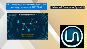 26. Конфигурирование функции маршрутизатора NAT/PAT