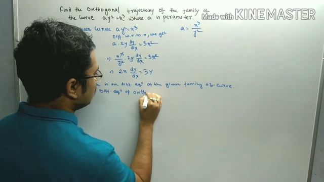 Orthogonal trajectories Find the orthogonal trajectories of the curve ay^2=x^3 Bsc 2nd year смотреть онлайн