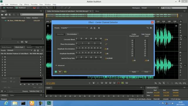 Tutorial Menghilangkan Background Music dengan Adobe Audition CS 6 (not with me) смотреть онлайн