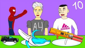 Влад Бумага А4 (Анимация) - Откуси, Лизни, Ничего (Пародия) Челлендж - Влад А4, Джавид и?