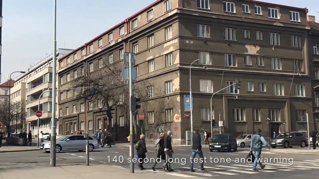 Siren Test In Prague. Zkouška Sirén