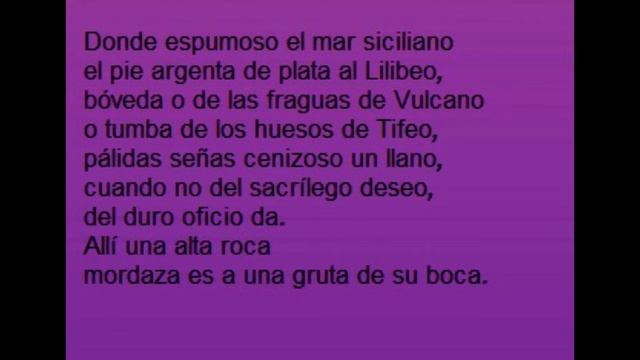 Palabras al Conde de Niebla - Fábula de Polifemo y Galatea смотреть онлайн