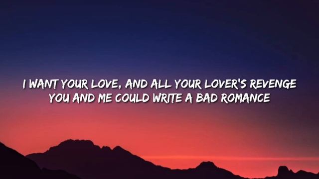 Lady Gaga - Bad Romance (lyrics) смотреть онлайн