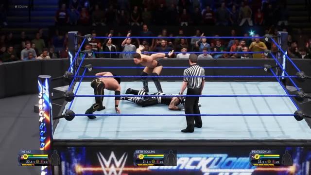 The Miz vs Seth Rollins vs Pentagon JR смотреть онлайн