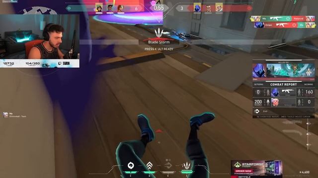 This is how a Radiant Jett Main Looks Like - MVP SEN TARIK JETT VALORANT GAMEPLAY смотреть онлайн