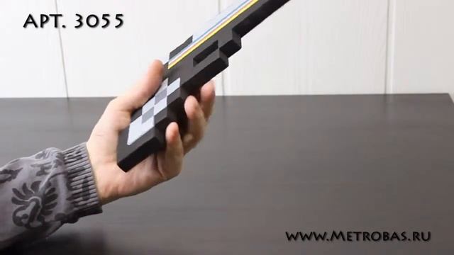 Игрушка Майнкрафт Пистолет (Diamond Gun) Minecraft Черный смотреть онлайн