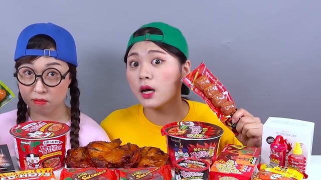 Mie Api Makanan Pedas Mukbang DONA смотреть онлайн