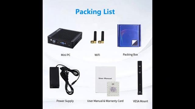 Vnopn Fanless Mini PC 4 Intel NIC Gigabit Ports смотреть онлайн