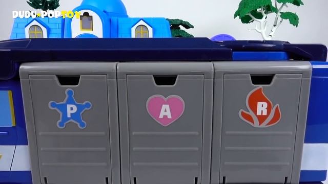Robocar Poli New Friends, Trino, Camp, Lifty Are Dangerous! Mobile Headquarter! Go! - DuDuPopTOY
