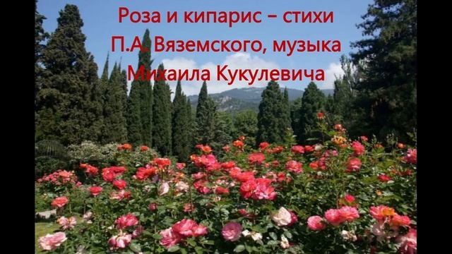 Роза и кипарис ("Вот вы и я...") - стихи П. А. Вяземского смотреть онлайн