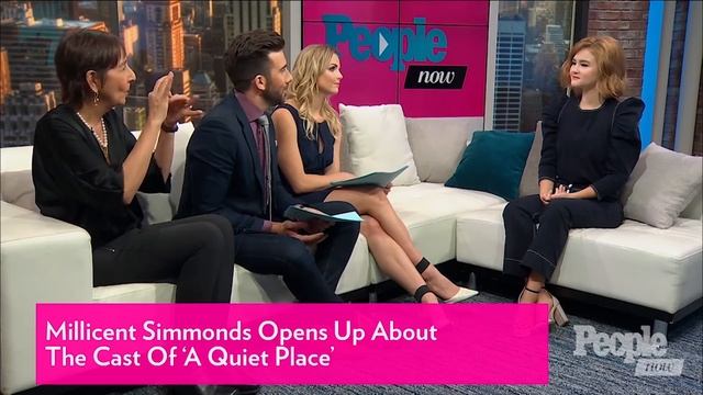 Millicent Simmonds On How John Krasinski & Emily Blunt Could ‘Read Each Others Minds’ | PeopleTV смотреть онлайн