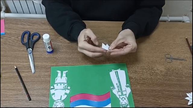 Мастер-класс "Аппликация - Россия" СК д. "Кугушевские выселки" смотреть онлайн