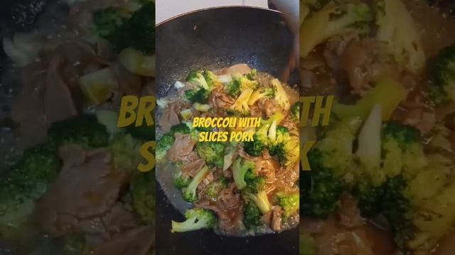 Broccoli with slices pork #food #shortvideo смотреть онлайн
