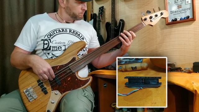single coil vs coil split JazzBass fretless смотреть онлайн