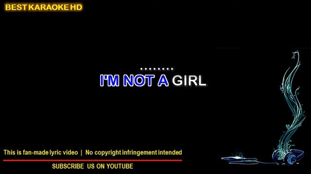 Briney Spears - I'm Not A Girl | Karaoke | No Vocal | Minus One Lyrics Video HD смотреть онлайн