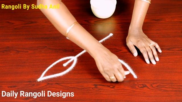 Daily Rangoli Designs SUDHA ANIL-2*2 Dots Muggulu | Two Simple Daily Rangoli | Easy Small Kolam