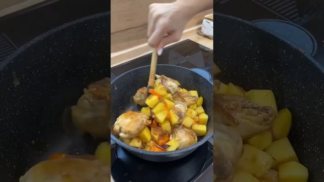 Уж очень вкусный и быстрый вариант ОБЕДА или УЖИНА с тушеной капустой! Готовится в одной сковородке смотреть онлайн