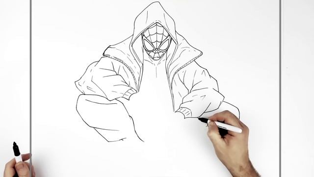How To Draw Miles Morales | Step By Step | Spiderverse смотреть онлайн