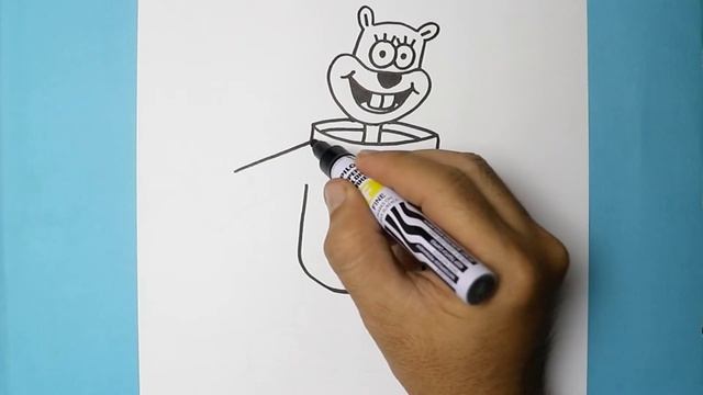 How to DRAW SANDY CHEEKS Spongebob Squarepants Step by step смотреть онлайн