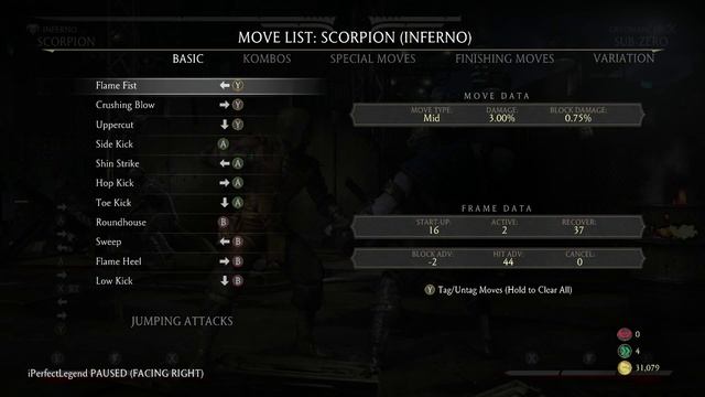 Training Mode Walkthrough w/Scorpion | Mortal Kombat X смотреть онлайн