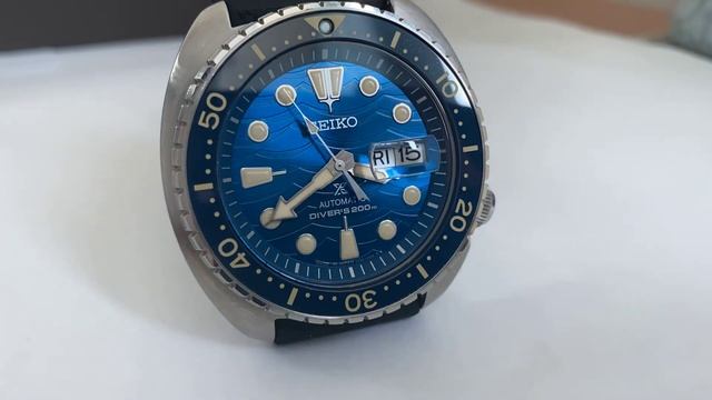 Seiko King Turtle Shark SRPE07K1 Diver Timelapse смотреть онлайн