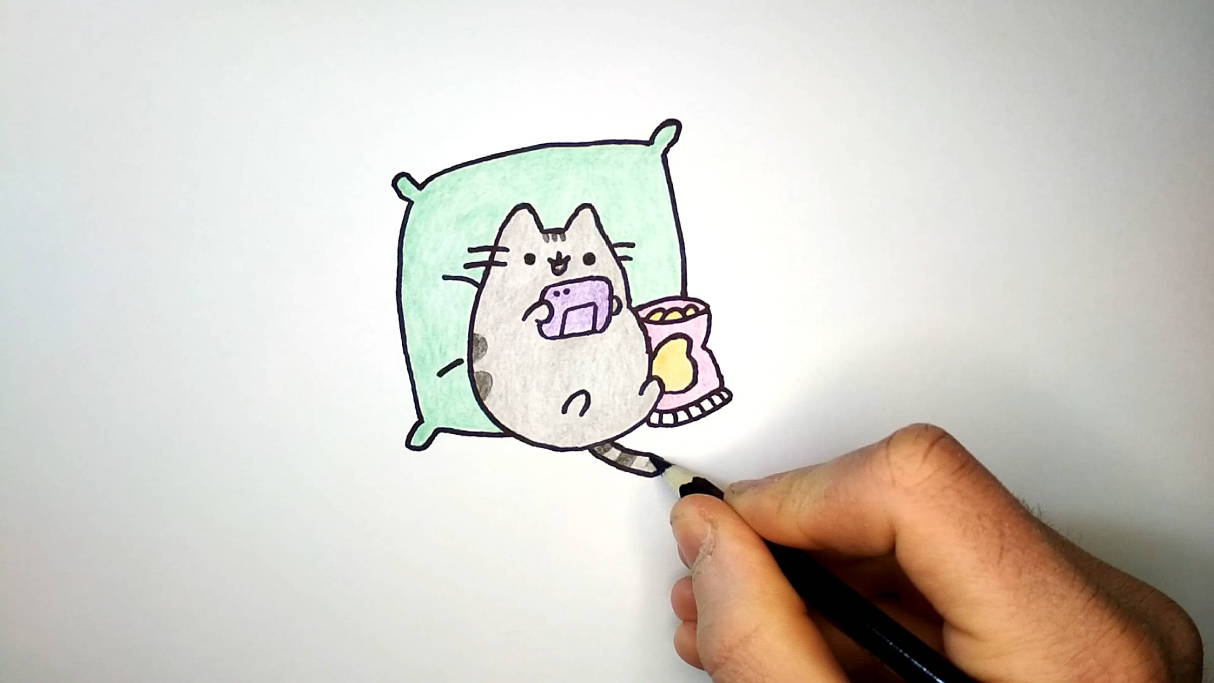 Как нарисовать Пушина с телефоном смотреть онлайн