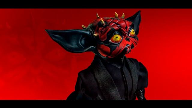 Baby Yoda, Darth Maul Skin, custom clay figure, the Mandalorian смотреть онлайн