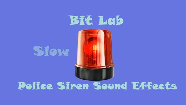 Police Siren Sound Effects With Variations Fast Slow