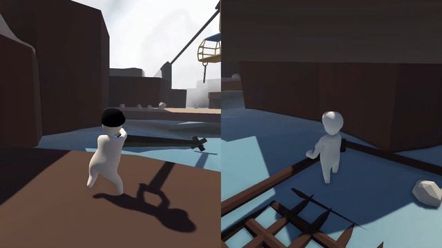 FROM A GREAT HEIGHT -- Let's Play Human: Fall Flat (Part #5) (Local Co-op)(PC Gameplay) смотреть онлайн