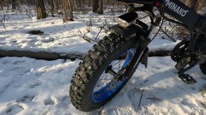 Minako F10 испытание зимних покрышек для электрофэтбайков (Minako F10, Kugoo V5, Syccyba)