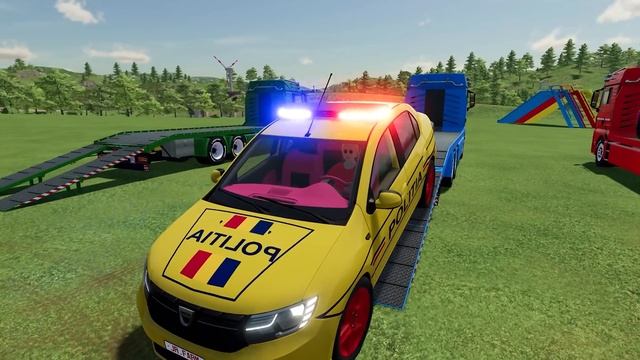 DACIA AND VOLKSWAGEN POLICE CARS TRANSPORTING WITH TRUCKS ! FS 22 смотреть онлайн