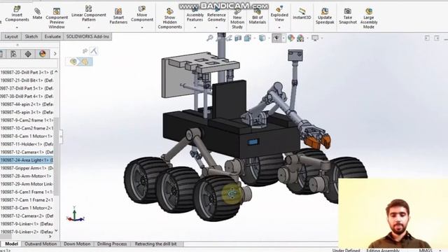 Robot/Rover Design in Solid Works смотреть онлайн