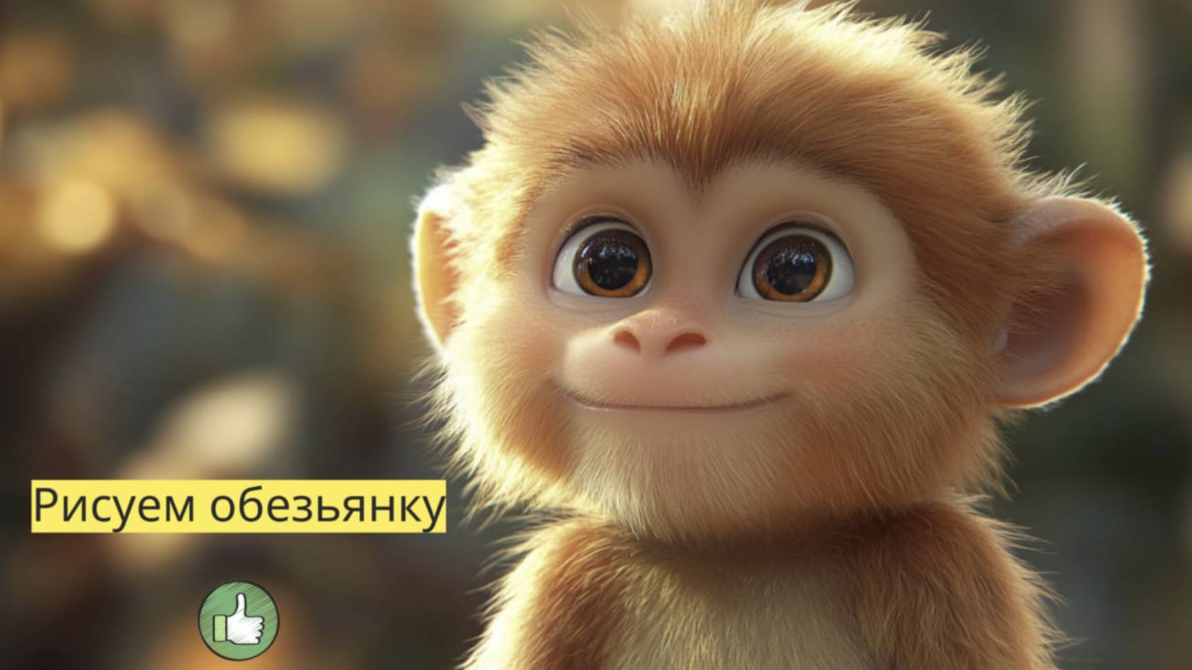 Маленькие художники: Рисуем Обезьянку- Детский образовательный мультфильм смотреть онлайн