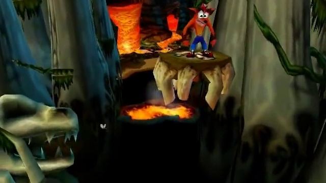 Crash Bandicoot 3 Warped Walkthrough part 5 (Bone Yard)(Crystal and Gem) смотреть онлайн