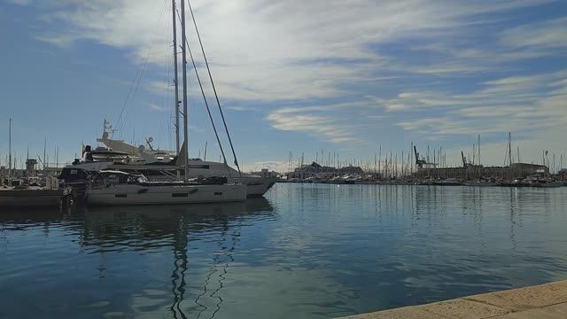 Yacht Bay Sea 2024 11 Spain — Море Испания Аликанте