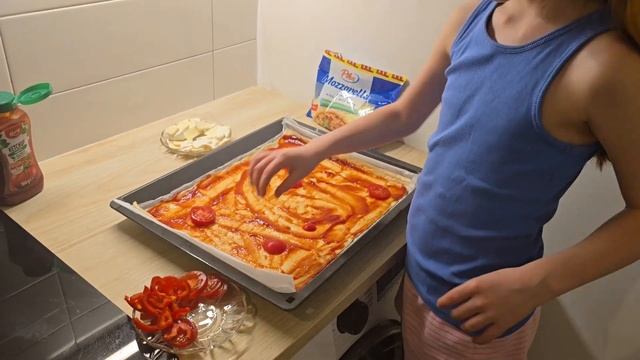 Вегетарианская пицца за 10 минут. Готовим дома быстро и вкусно.