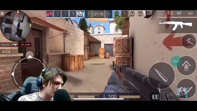 Веля играет с телефона в Standoff 2 первый раз смотреть онлайн
