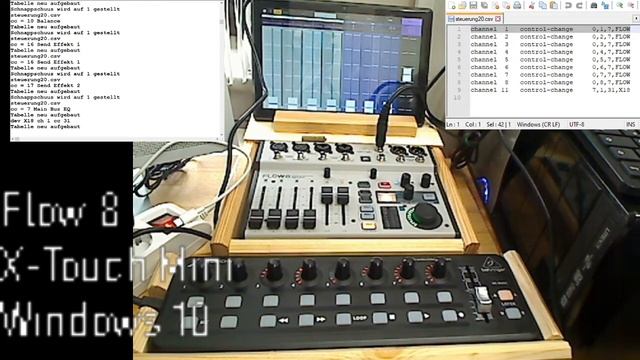 Behringer FLOW 8 Und X-Touch Mini - Midi Steuerung Unter Windows 10 -