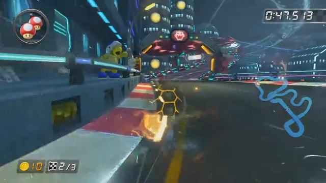 Mario Kart 8 - 3DS Neo Bowser City - 1:45.382 (Former Non-Advantage World Record) смотреть онлайн