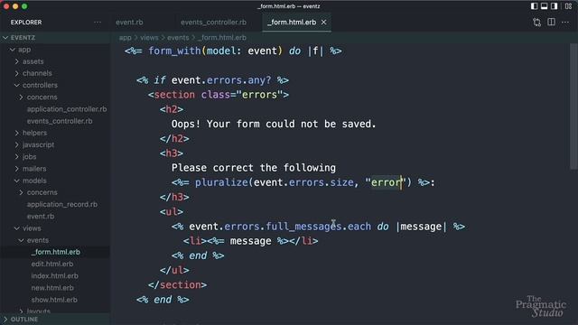 22. Handling Validation Errors смотреть онлайн