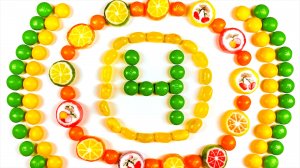 Весёлые Цифры из Конфет. Цифры для Детей.