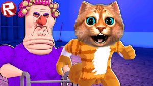 ЭТА БАБУЛЯ РАДУЖНЫХ ДРУЗЕЙ В ROBLOX ПОБЕГ ОТ БАБУЛИ ИЗ BACKROOMS РОБЛОКС Весёлый Кот
