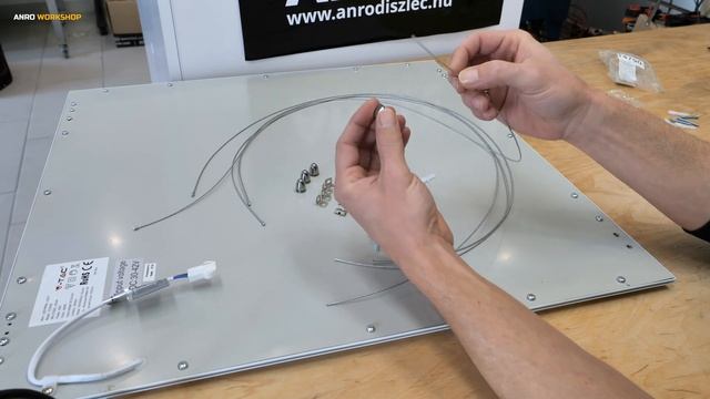 Elmark - LED panel függesztő drót-sodrony: csavaros sodrony rögzítés (kicsomagolás / összeszerelés) смотреть онлайн