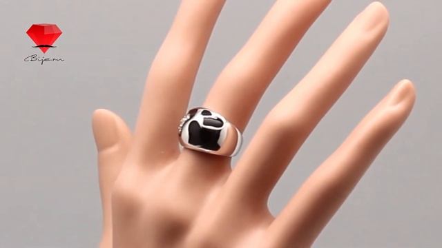 Bije.ru: Кольцо с родиевым покрытием и фианитами Becci (Бекки) смотреть онлайн