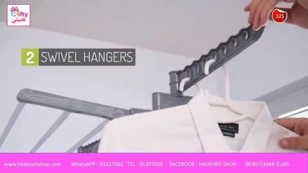 Three layer folding clothes hanger rack diy clothes rack